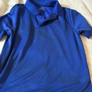 Under Armour Boys (Youth XL) Blue Polo Shirt